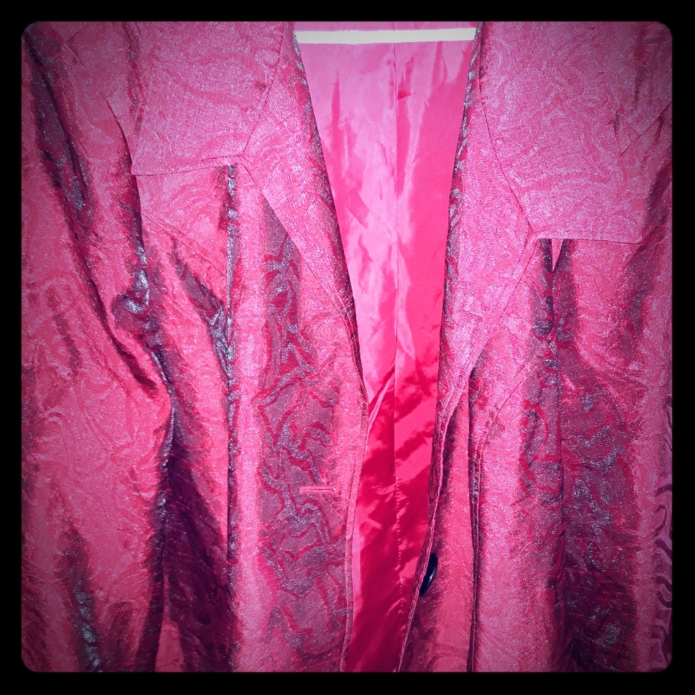 Red and blk dress jacket